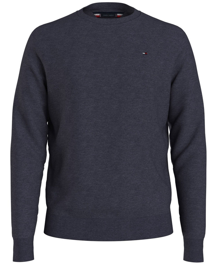 Translation missing: en.Tommy Hilfiger Men's Essential Crew Neck Sweater Faded Indigo Heather-Small