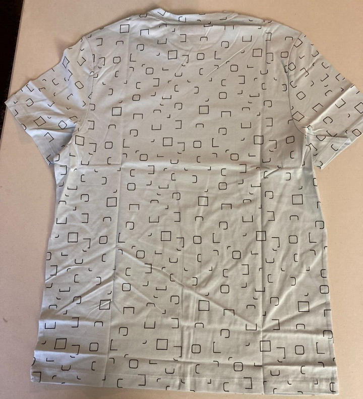 Translation missing: en.Alfani Men's Cotton Square Graphic T-Shirt in Nantucket Breeze Blue-Medium
