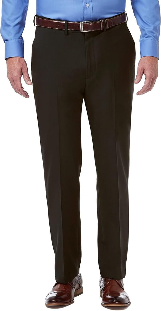 Translation missing: en.Haggar Men's Premium Comfort Stretch Classic-Fit Dress Pants Chocolate-38x32