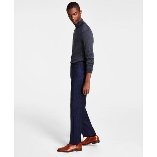 Translation missing: en.Michael Kors Men's Malone Wool-Blend Stretch Dress Pants Pinstripe Navy-31x32
