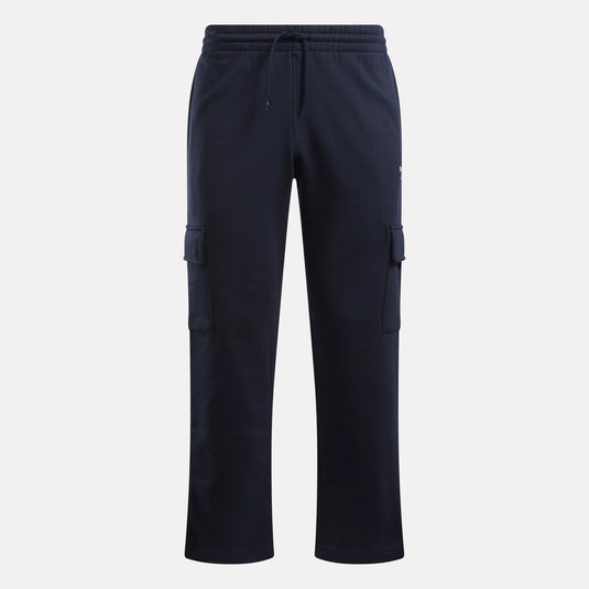 Translation missing: en.Reebok Mens Identity Cargo Pant Size Small Vector Navy Small Logo  Elastic Waist