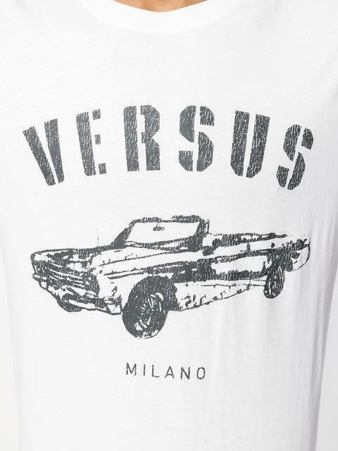 Translation missing: en.Versus Versace Car Logo Tee White + Stampa-Size Small