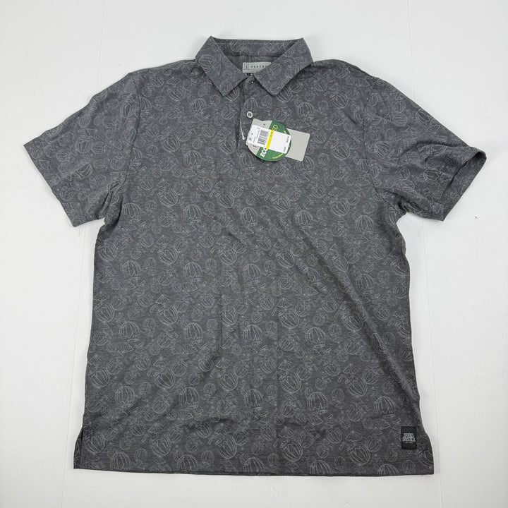 Translation missing: en.PGA TOUR Coconut Water Performance Polo Shirt  Charcoal Wind Heather-Medium