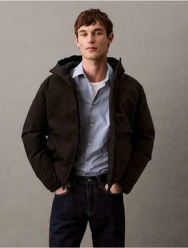 Translation missing: en.Calvin Klein Reversible Puffer Jacket Black Beauty Size Medium Down Fill Mens
