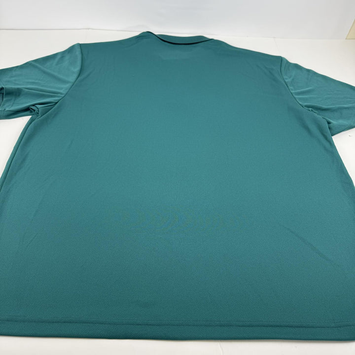 Translation missing: en.PGA TOUR  Airflux Regular-Fit Mesh Performance Golf Polo Shirt - Storm Green-2XL