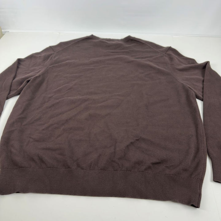 Translation missing: en.Calvin Klein Men's Smooth Cotton Monogram Logo Sweater Java Brown-2XL