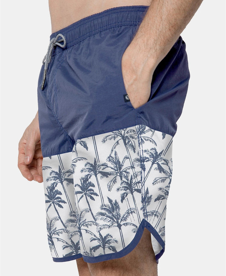 Translation missing: en.Coast Clothing Co Men's Marker Palm Swim Trunks in Blue/White-Size XL