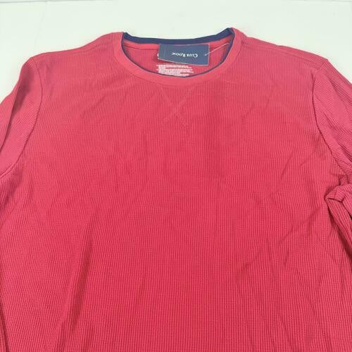 Translation missing: en.Club Room Men's Waffle Long-Sleeve T-Shirt &amp; Pajama Pant Set Jester Red-Small
