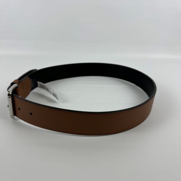 Translation missing: en.Michael Kors Mens Pebble Leather Jean Belt Brown-Size 32