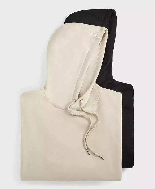 Translation missing: en.Mode of One Men's Relaxed-Fit Fleece Hoodie Ebony Grey-Small