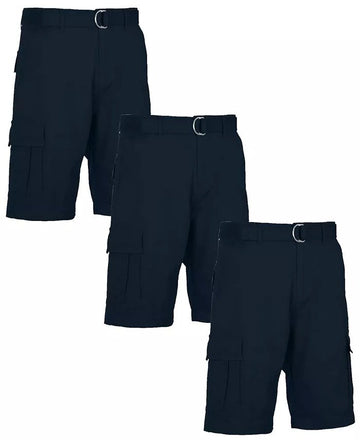 Translation missing: en.Blu Ice Blu Rock Belted Flex Stretch Cargo Shorts 9" Inseam Navy-34W