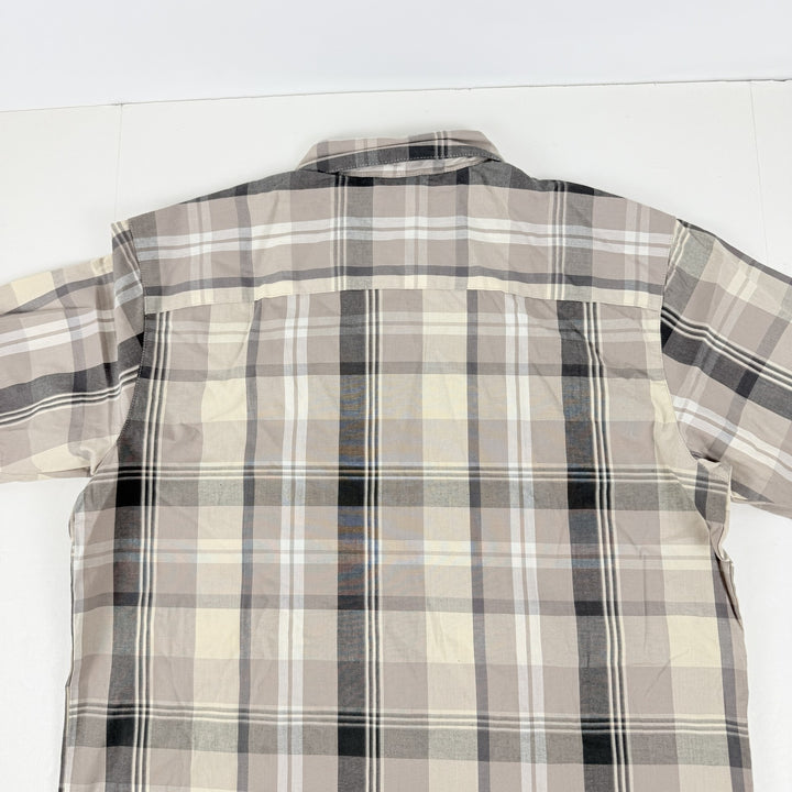 Translation missing: en.Columbia Men's Rapid Rivers II Short Sleeve Plaid Shirt Flint Grey-Size Small