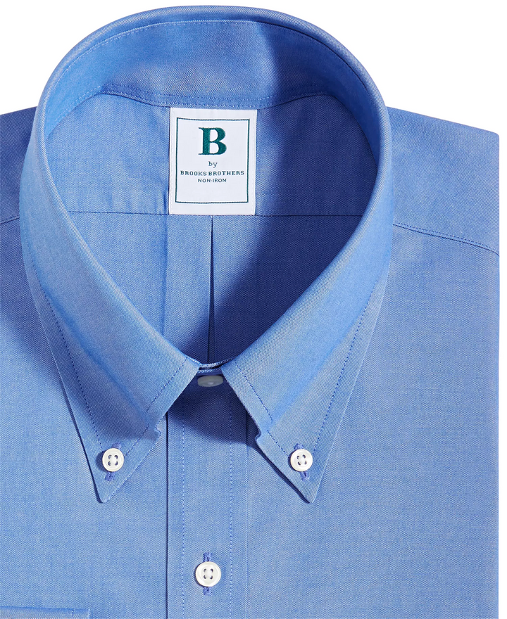Translation missing: en.Brooks Brothers Men's Reg Fit Non-Iron Solid Dress Shirts French Blue-16 34/35