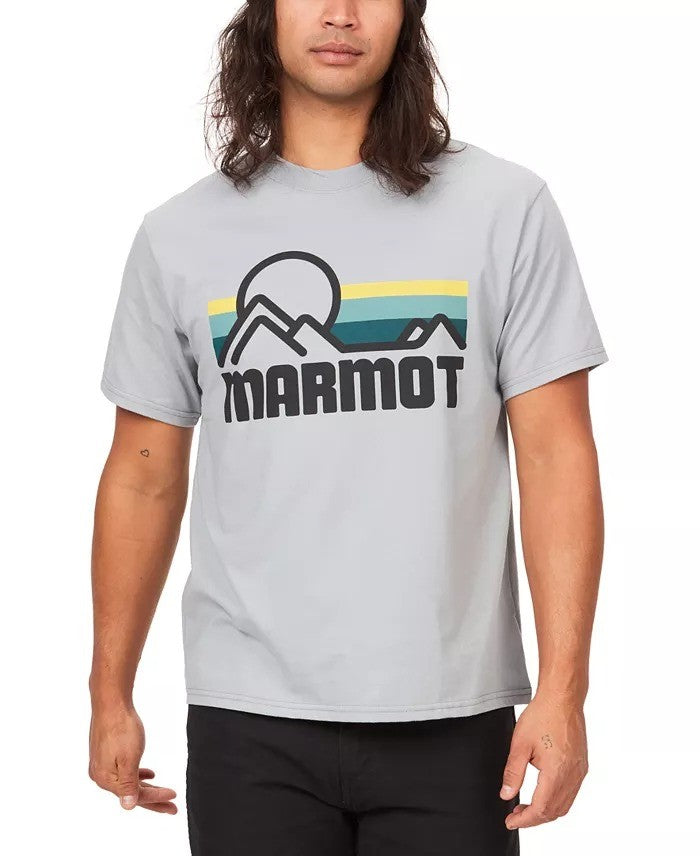Translation missing: en.Marmot Graphic T-Shirt Men's Small Sleet Gray Coastal Logo Graphic Short-Sleeve