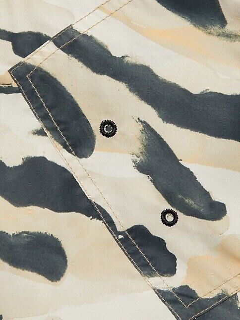 Translation missing: en.Nanushka Men's Kenan Hand-Painted Abstract Animal Print Swim Shorts Multi-Medium