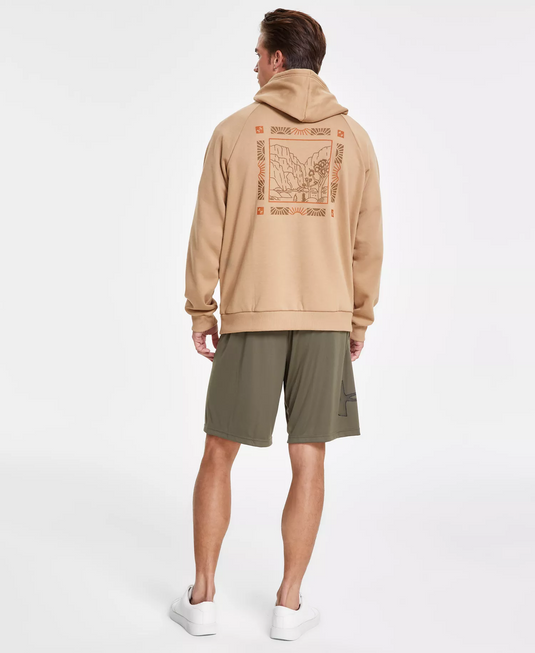 Translation missing: en.Under Armour Men's Rival Mountain Graphic Hoodie Cotton Blend Coyote Brown-2XL