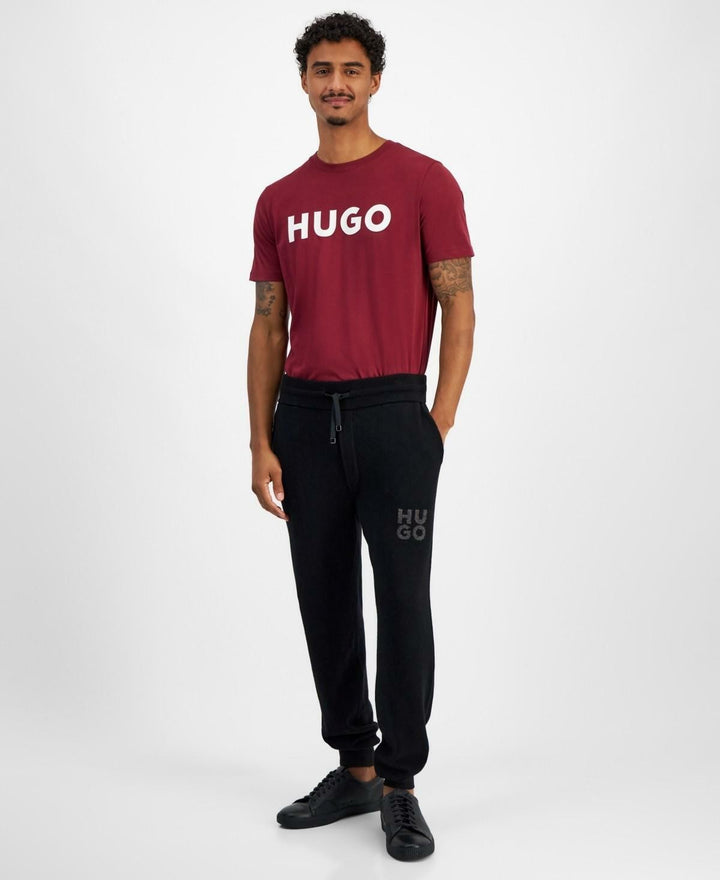 Translation missing: en.Hugo Boss Men's San Steero Relaxed Fit Cropped Drawstring Sweatpants Black-XL