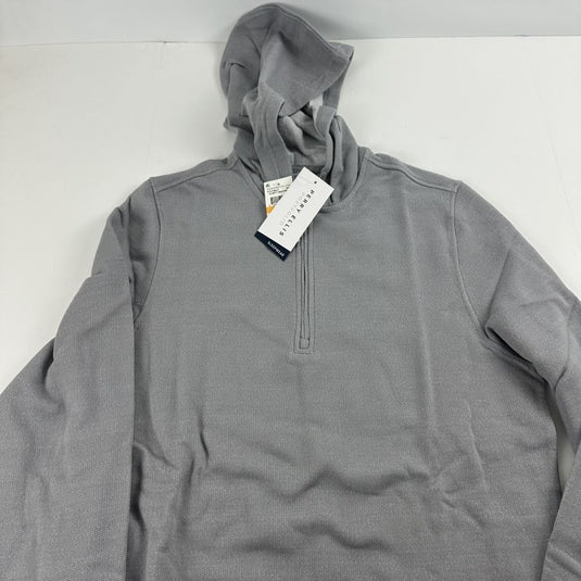Translation missing: en.Perry Ellis Portfolio Men's Portfolio Heathered Knit Lounge Hoodie in Sleet-Sm