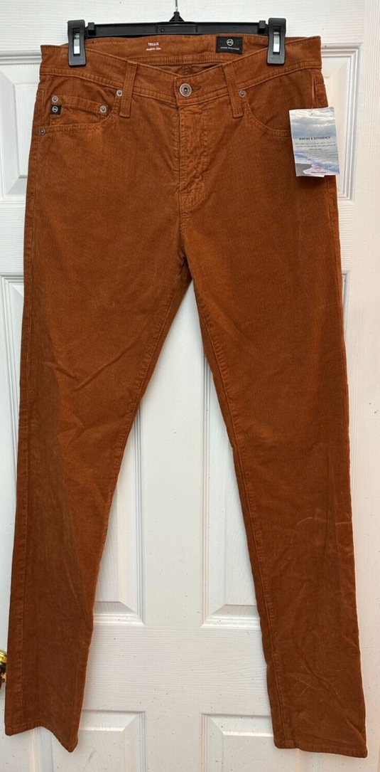 Translation missing: en.AG Tellis Men's Modern Slim Fit Corduroy Jeans in Clay Stone-30/34