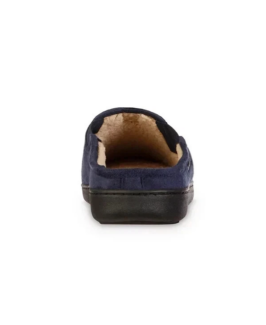 Translation missing: en.isotoner Advanced Memory FoamMicrosuede Hoodback Slip Men's Slippers Navy-Med8-9