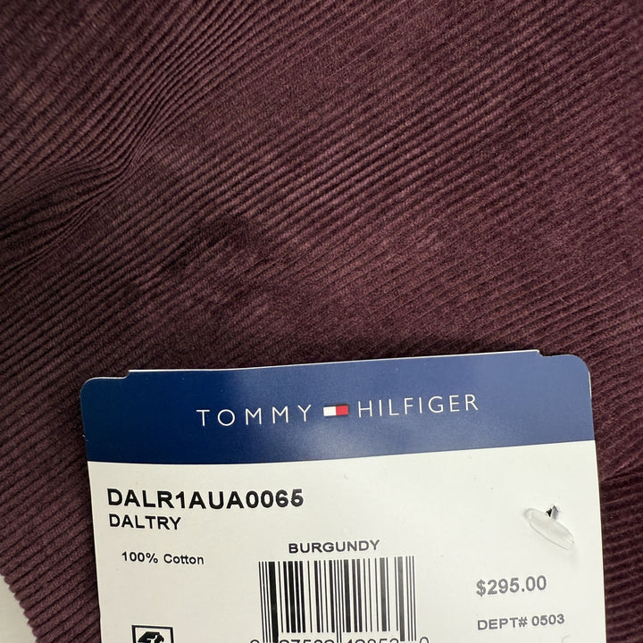 Translation missing: en.Tommy Hilfiger Men's Modern-Fit Corduroy Elbow Patch Sport Coat - Burgundy-40S