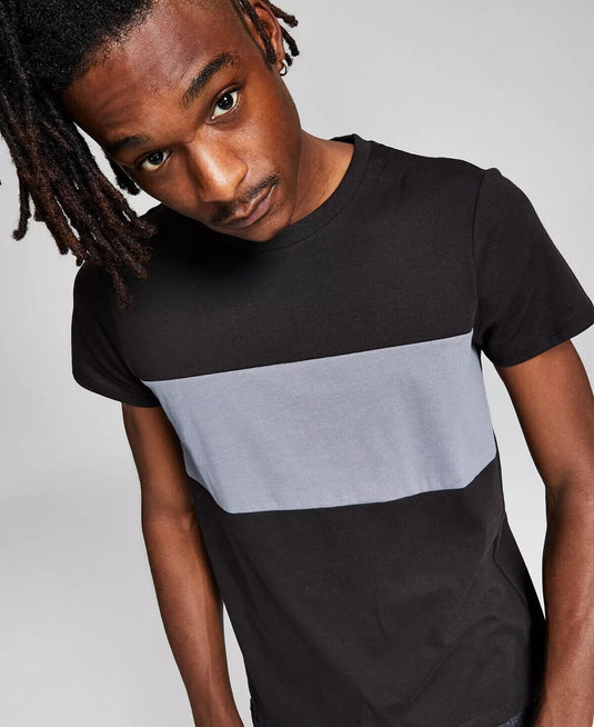 Translation missing: en.And Now This Men's Bold Stripe T-Shirt in Black-2XL