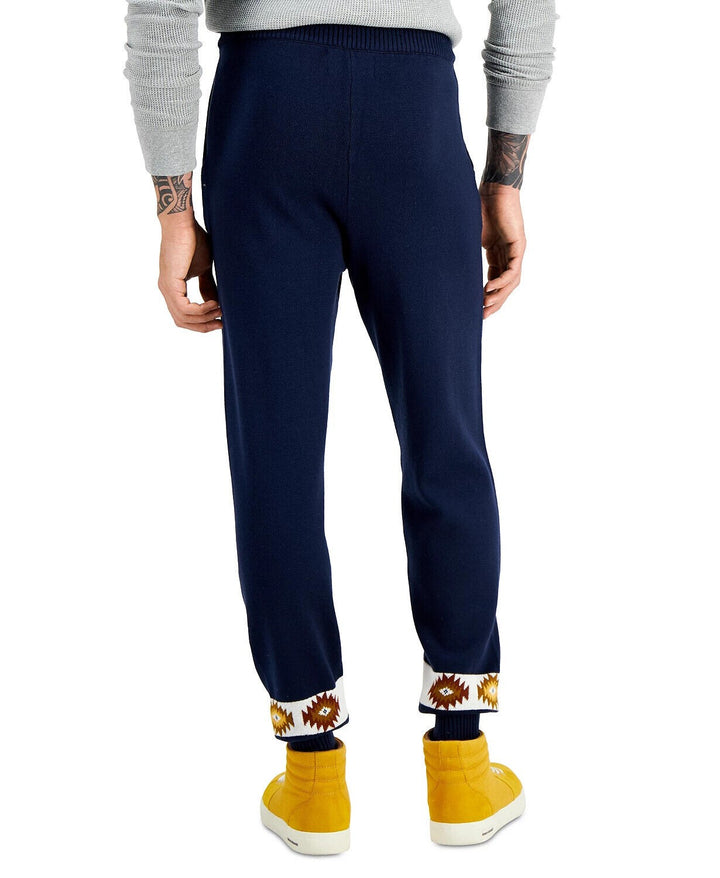 Translation missing: en.Sun + Stone Men's Matty Sweater Jogger Pants in Navy-Size XL