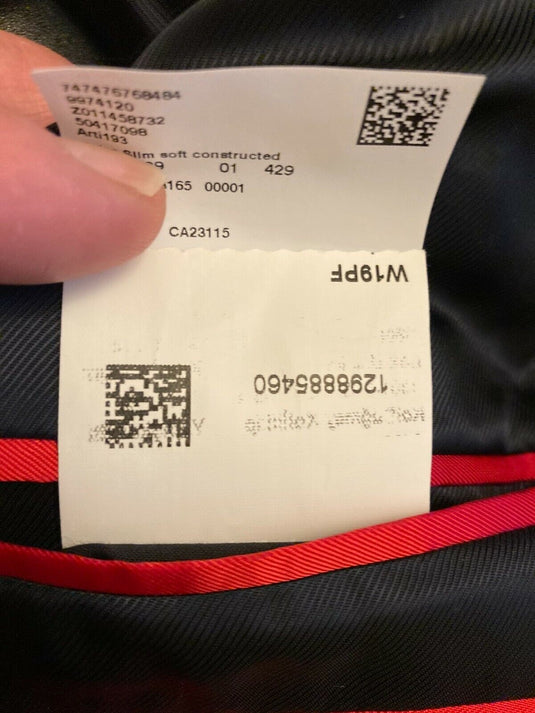 Translation missing: en.Hugo Boss Arti 193 Sharkskin Wool Extra Slim Fit Suit Jacket in Med Blue-40S