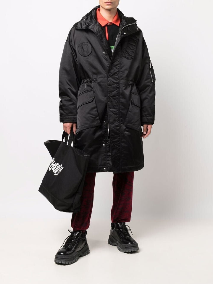 Translation missing: en.ETUDES Ohio Men's Black Long Padded Zipped-Hood Coat-EU 50 US Large