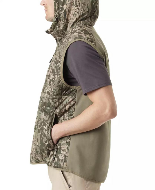 Translation missing: en.Bass Outdoor Men's Earlybird Runner Camo Vest Bark Camo Deep Lichen-XL