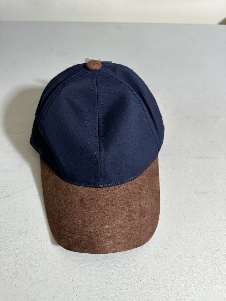 Translation missing: en.Alfani Mens Colorblock Baseball Hat Navy/Brown-OS