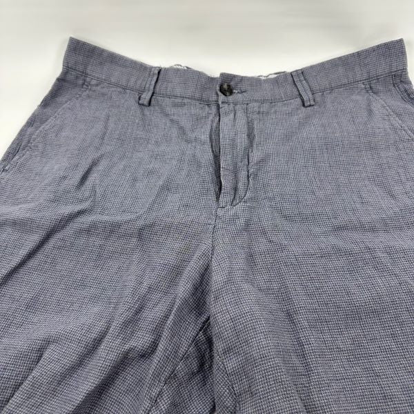 Translation missing: en.The Men's Store at Major Dept Store Linen Micro-Houndstooth Sport Shorts Navy-32