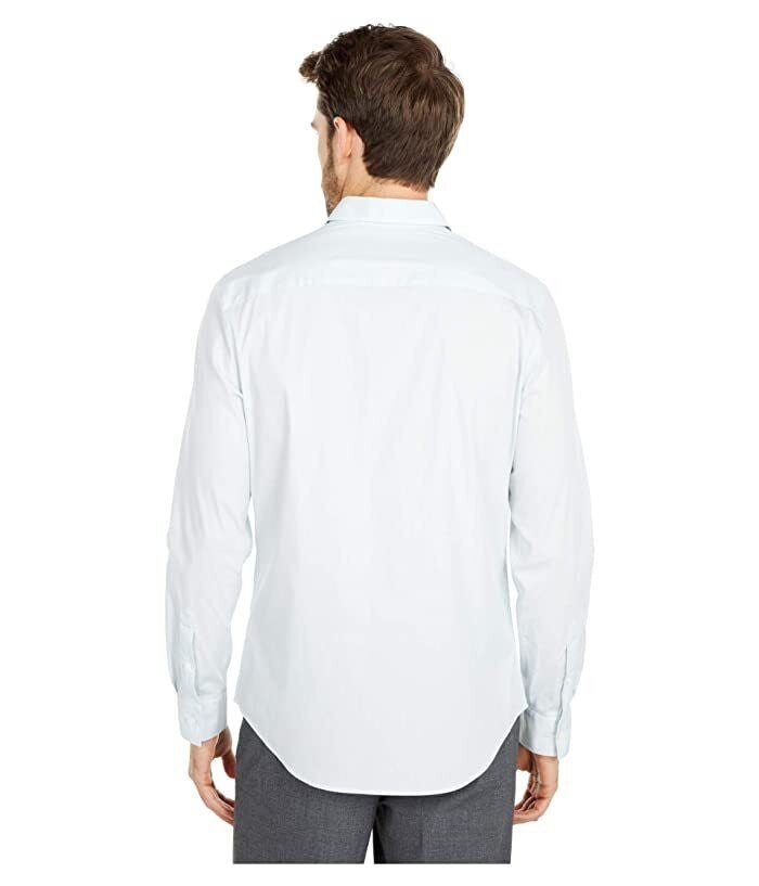 Translation missing: en.Calvin Klein Men's Stretch Cotton Blend Button-Down Shirt in Grey Illusion-2XL