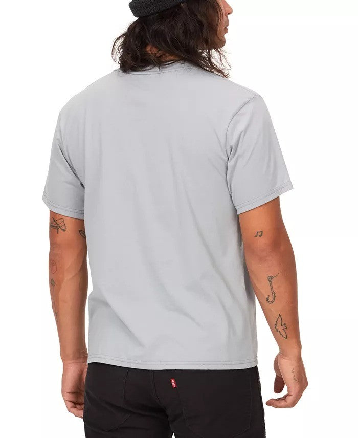 Translation missing: en.Marmot Graphic T-Shirt Men's Small Sleet Gray Coastal Logo Graphic Short-Sleeve