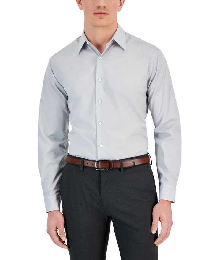 Translation missing: en.Club Room Men's Regular-Fit Dress Shirt Misty Harbor Gray-M 15-15.5