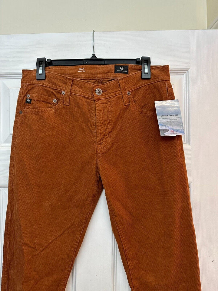 Translation missing: en.AG Tellis Men's Modern Slim Fit Corduroy Jeans in Clay Stone-33/34