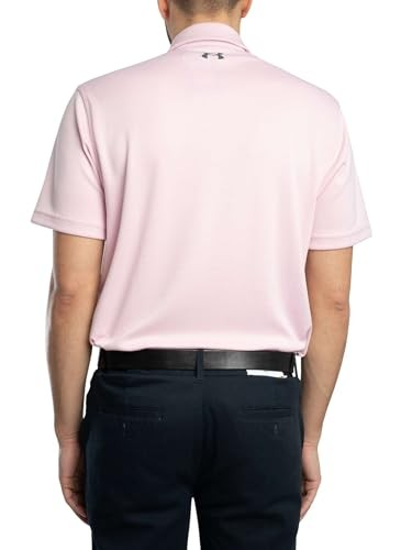 Translation missing: en.Under Armour Men's Tech Polo T-Shirt Loose Fit 647 Prime Pink Pitch Gray-3XL