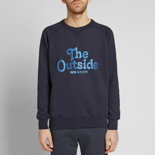 Translation missing: en.WOOD WOOD HESTER THE OUTSIDE SWEAT SHIRT NAVY-SIZE SMALL