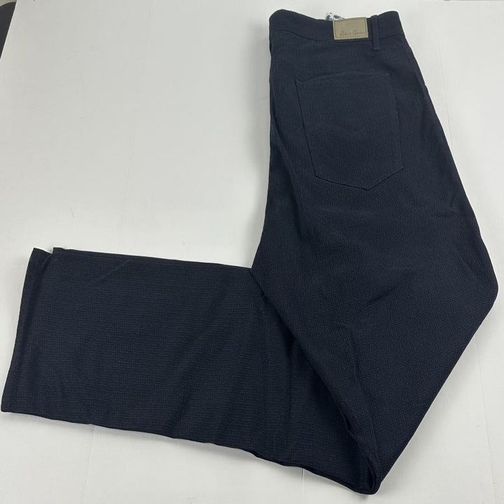 Translation missing: en.Robert Graham Kent Men's Tonal-Print Tailored Fit Pants in Navy-36x32