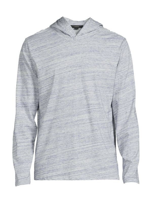 Translation missing: en.Vince Men's Space Dye Cotton Hoodie in Hydra multi-XL