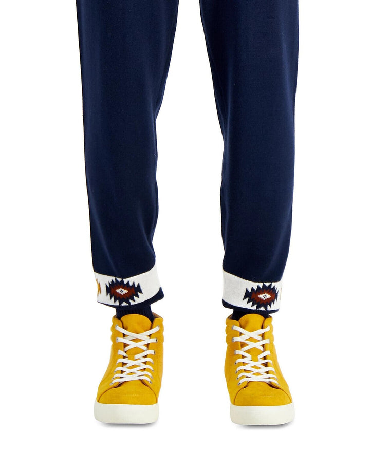 Translation missing: en.Sun + Stone Men's Matty Sweater Jogger Pants in Navy-Size XL