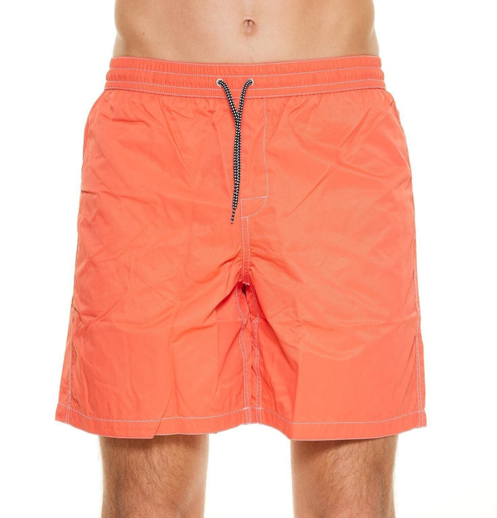 Translation missing: en.A.P.C. Men's Louis Solid Regular Fit Swim Trunks in Coral-2XL