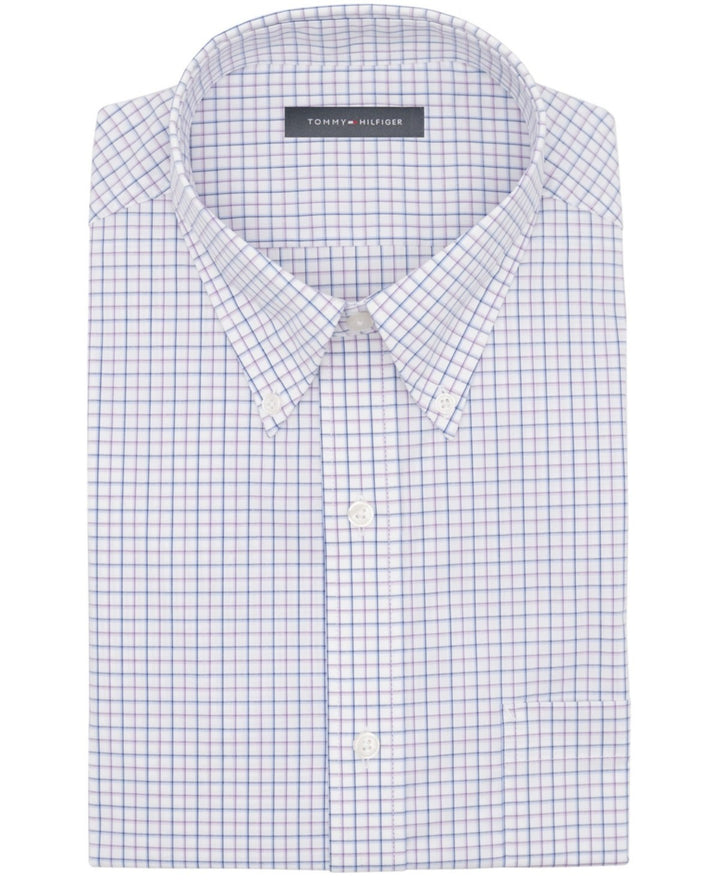 Translation missing: en.Tommy Hilfiger Dress Shirt Mens 15 34/35 Lavender Reg Fit Wrinkle Resist Stretch