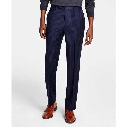 Translation missing: en.Michael Kors Men's Malone Wool-Blend Stretch Dress Pants Pinstripe Navy-31x32