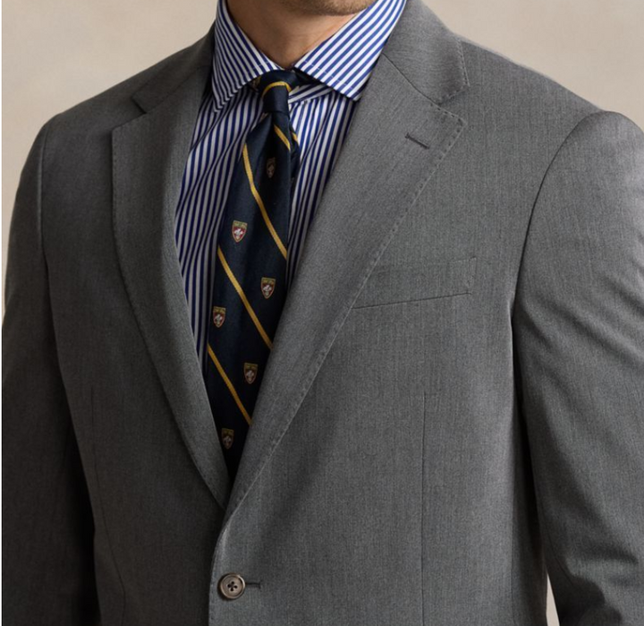 Translation missing: en.Polo Ralph Lauren Sport Coat Men's 38R Lt Grey Single-Breasted Twill Modern Fit