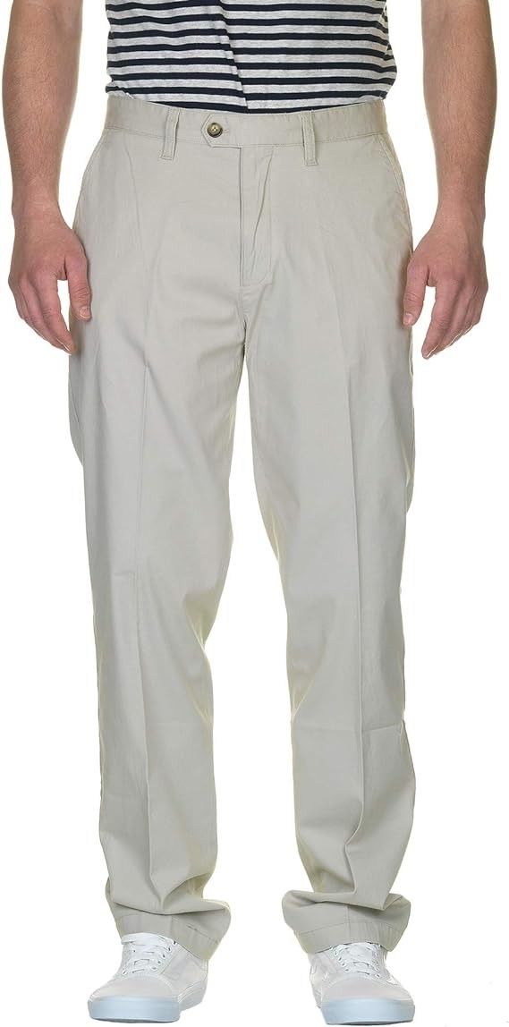 Translation missing: en.Nautica Classic-Fit Flat-Front Lightweight Beacon Pants True Stone-36x34