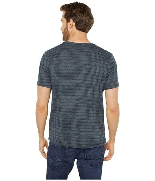 Translation missing: en.Threads 4 Thought Men's Dirt Road Stripe V-Neck T-Shirt Teal-2XL
