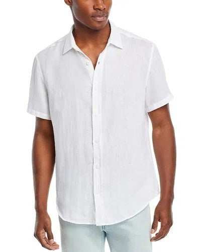 Translation missing: en.The Men's Store at Major Dept. Store All Linen Regular Fit Shirt White-Small