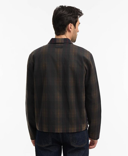Translation missing: en.Hunter Men's Foster Wax Trucker Jacket Size Large Brown Plaid Cotton Water Repel