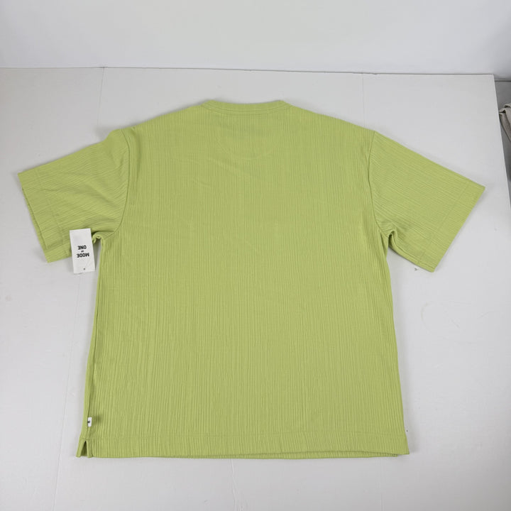 Translation missing: en.Mode of One Men's Short-Sleeve Relaxed-Fit Crinkle T-Shirt Green-2XL